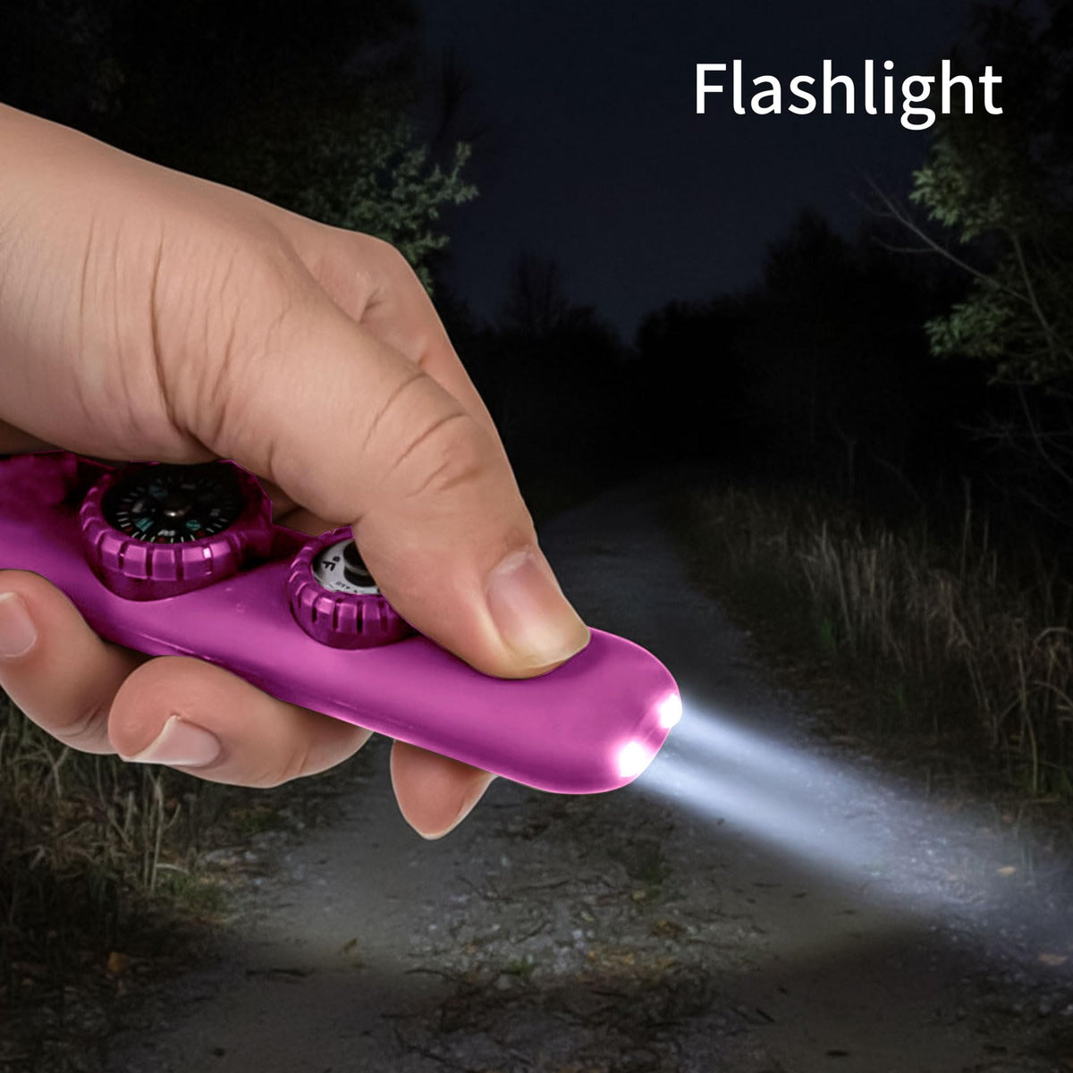 Multifunctional Survival Emergency Whistle for Kids with Compass Hiking Survival, Thermometer & Neck Lanyard | Emergency Safety Gear for Hiking, Camping, Kayaking, Boating, Climbing（Rose Purple）