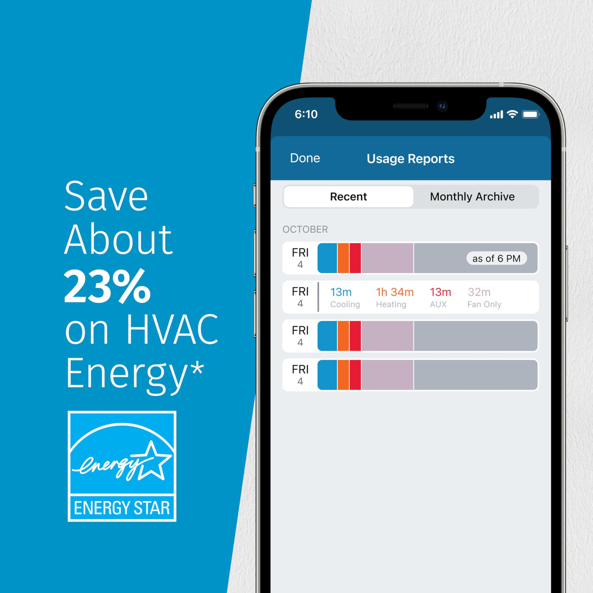 Sensi Lite Smart Thermostat, Programmable, WiFi, Easy DIY, Works With Alexa, ENERGY STAR Certified, ST25, Most Systems C-Wire Not Required, C-Wire needed with Heat/Cool Only & Heat Pump System – Black