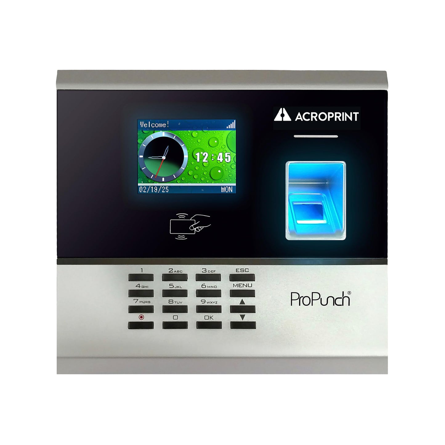 Acroprint ProPunch Time Clock System for Employees – Biometric Fingerprint Time Clock for Small Business, No Monthly Fees, Advanced Time Card Machine with Employee Time Tracker