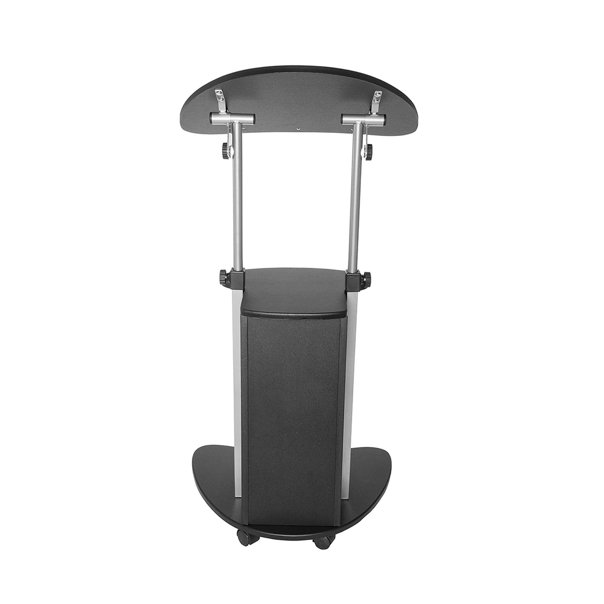 Techni Mobili Sit-to-Stand Mobile Medical Laptop Computer Cart, Black, Adjustable Height, B005