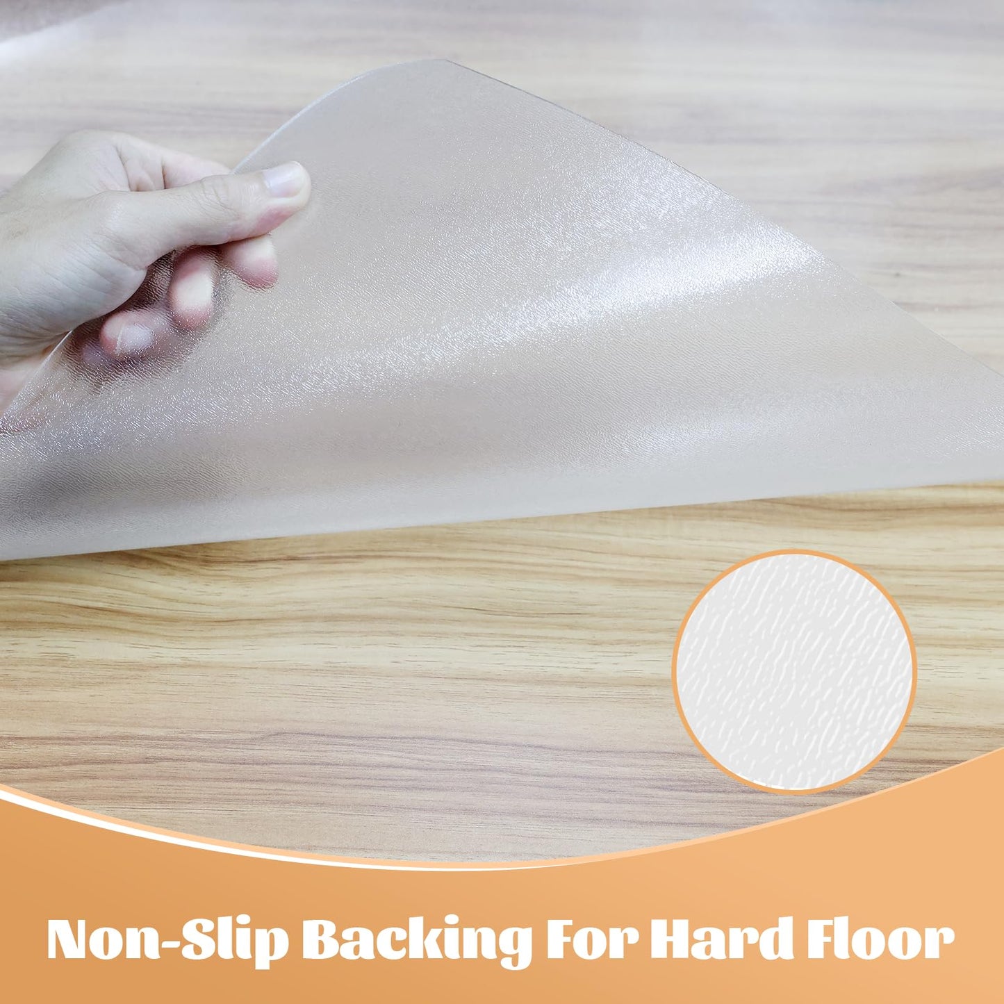 KMAT Office Chair Mat,Easy Glide Hard Wood Tile Floor Mats,Chair Mat for Home Office Rolling Chair,Heavy Duty Floor Protector -36"x48" with Lip