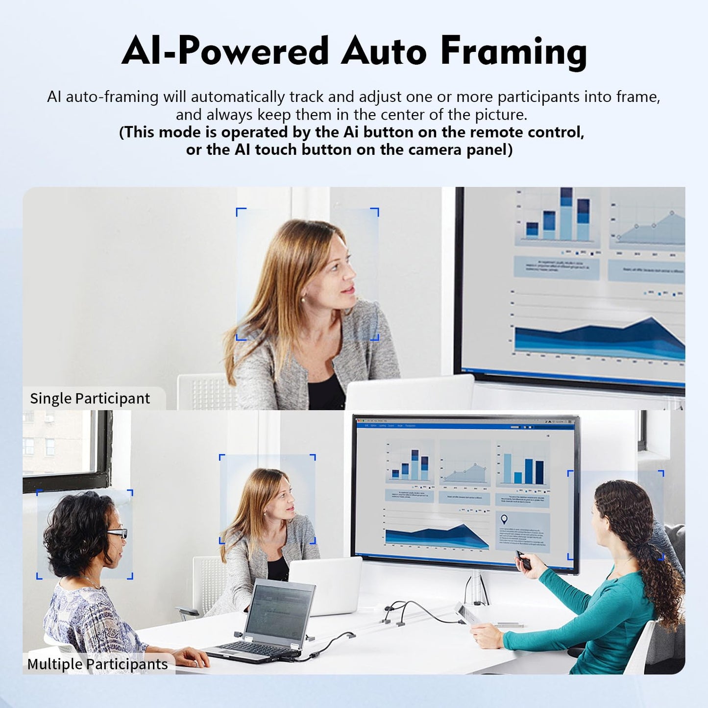 TOALLIN 3-in-1 4K Conference Webcam with Mic and Speaker, AI Auto-Framing & Speaker-Tracking, USB Video Bar, All-in-One Video Conference Camera for Online Meetings, Video Calls
