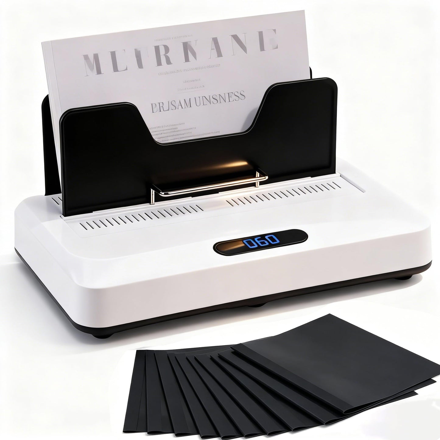 Thermal Binding Machine, Digital Touch Panel with 20 Thermal Binding Covers, No Preheat Time, 500 Sheet Capacity – Electric Book Binder for A4/A5/Letter Size Documents, Office, School & Home Project