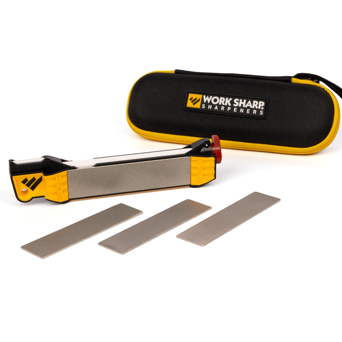 Work Sharp Guided Field Sharpener Elite with case, Travel Knife Sharpener Tool