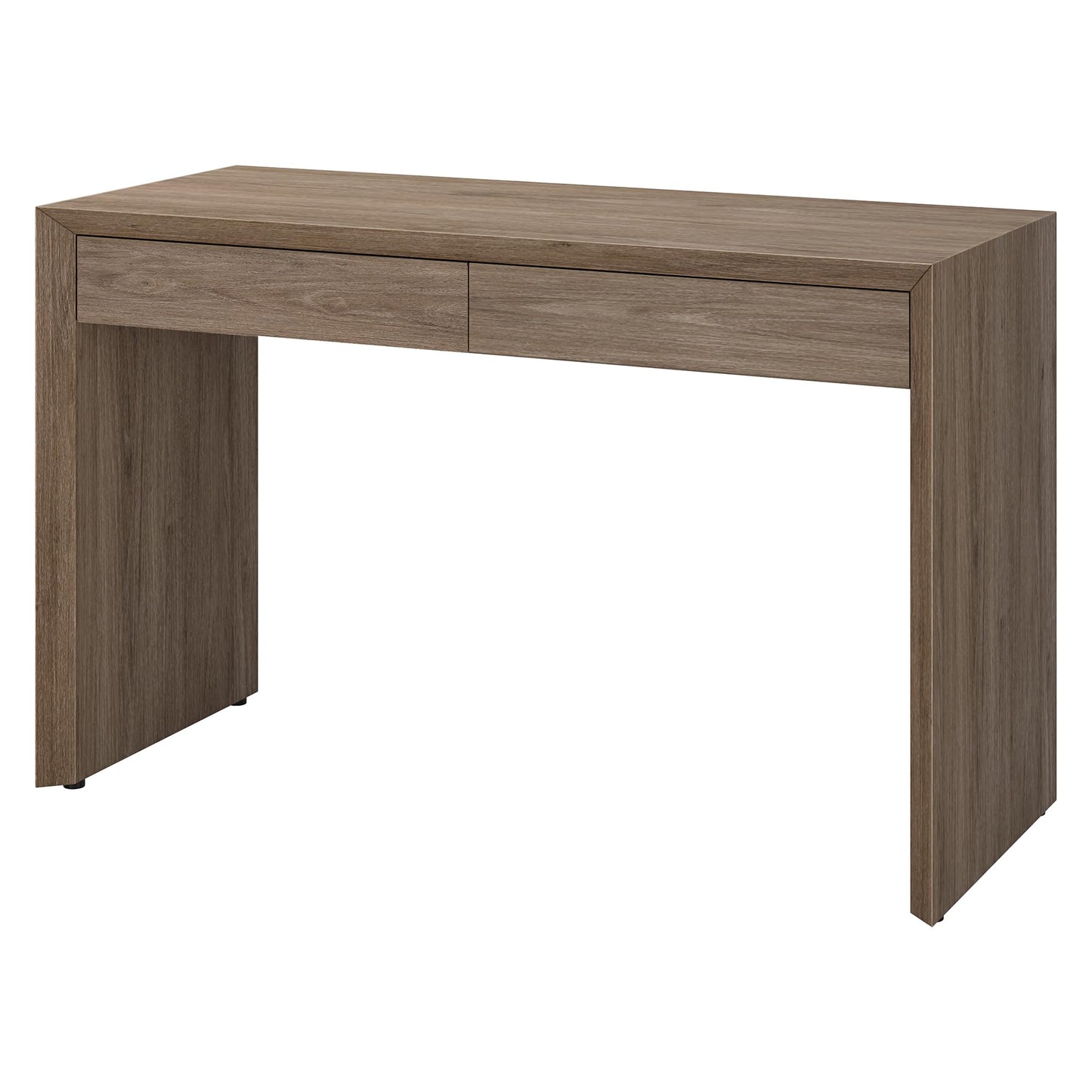 Henn&Hart 48" Modern Rectangular Wooden Home Office Desk Computer Desk Writing Table with 2 Storage Drawers for Home Office, Weathered Gray