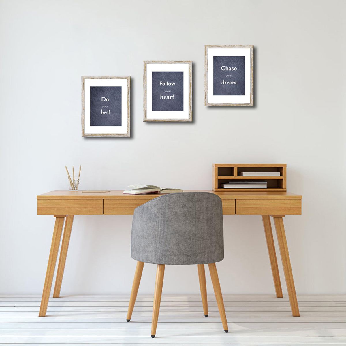 DEKWINN Rustic Distressed Retro Style White Frame 11x14 Picture Frame Set of 3 with Real Glass for Pictures 8x10 with Mat or 11x14 Without Mat, Wall Gallery or Tabletop display