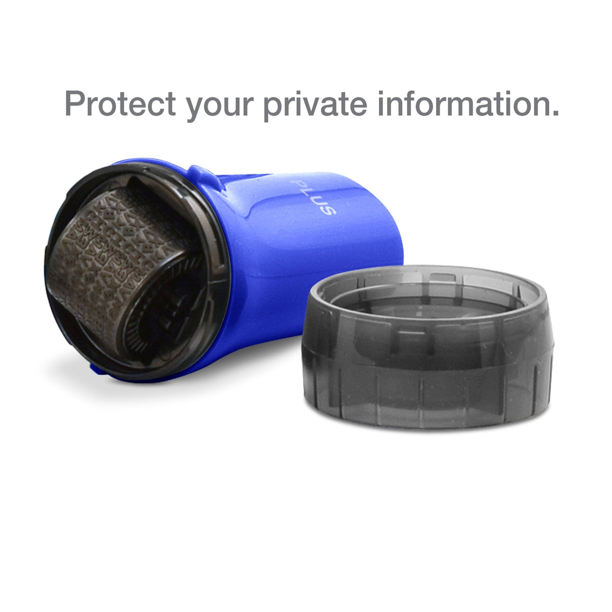 Guard Your ID Advanced Roller 2.0 Identity Theft Prevention Security Stamp Blue
