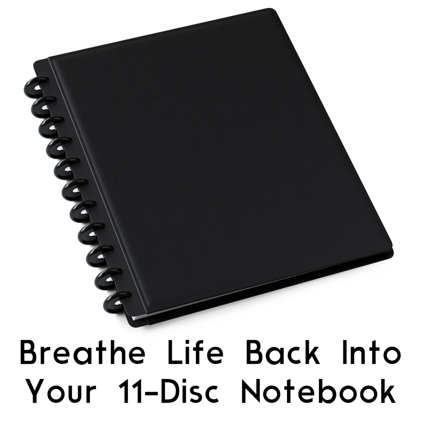 Discbound Letter Size Lined Paper Refill, 250 Sheets (500 Pages), 8.5 in x 11 in, 100 GSM, 11 Disc Notebooks
