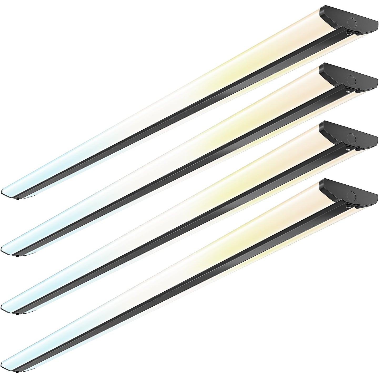 TychoLite 8FT LED Shop Lights, 100W 11500LM Ultra Slim Wraparound Light, 3000K/4000K/5000K CCT & 60W/80W/100W Selectable, Linkable 8 Foot LED Strip Fixture for Garage, Office, Warehouse, 4 Pack