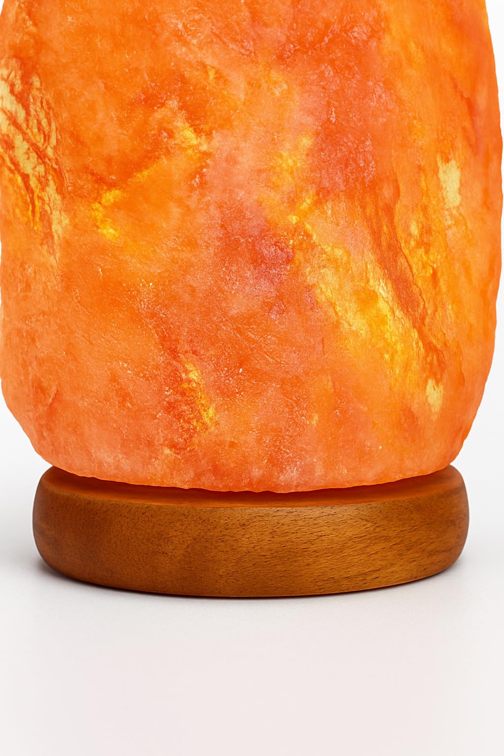 Needs&Gifts Himalayan Salt Lamp with Dimmer Cord and 2 Bulbs, Natural Crystal Rock Lamp for Relaxing Warm Light, Handcrafted from Himalayan Pink Salt
