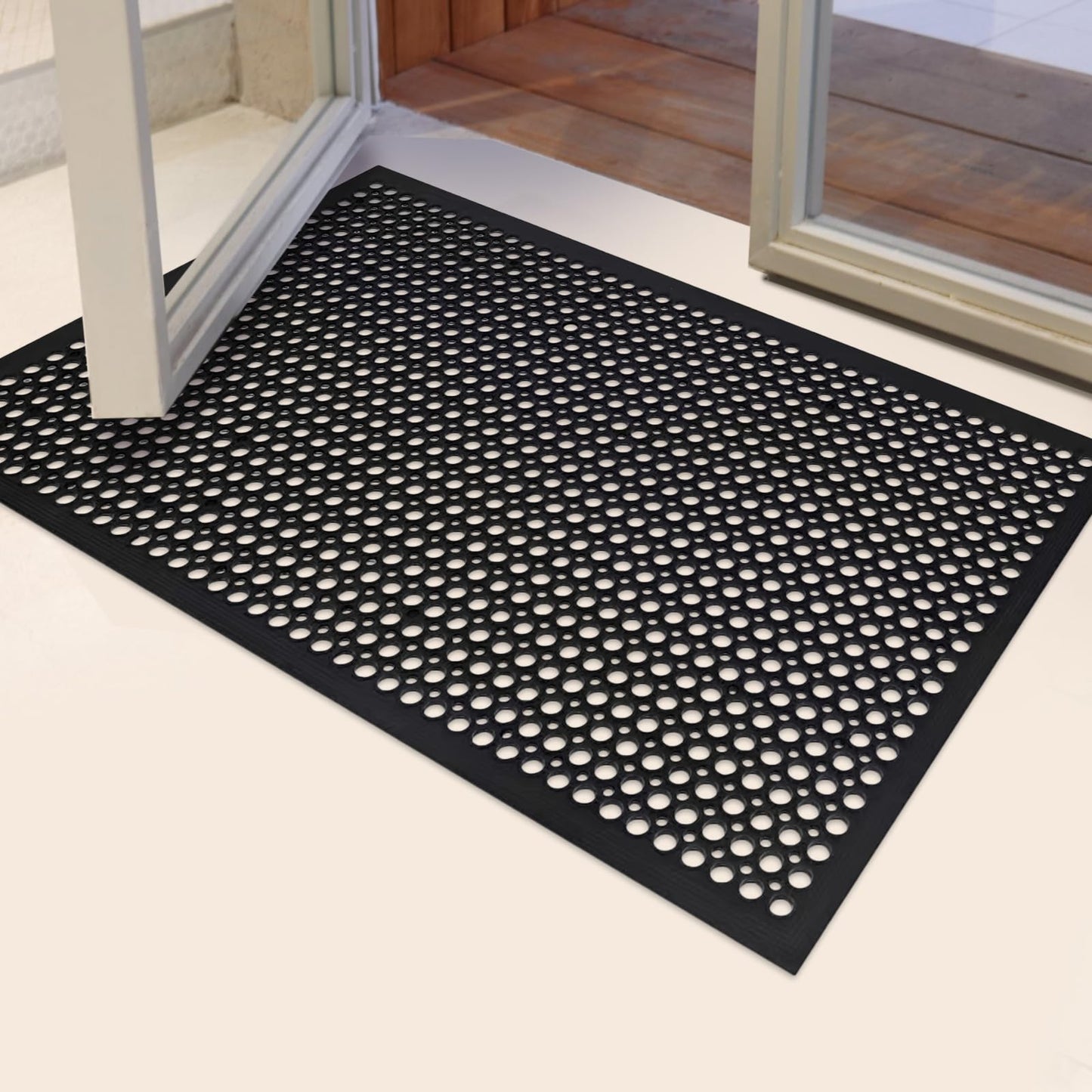 Rubber Floor Door mat Anti-Fatigue Commercial Restaurant Floor Mats 36" x 60" New Heavy Duty Non Slip Rubber Kitchen Drainage Mat Black Bar Floor Mat