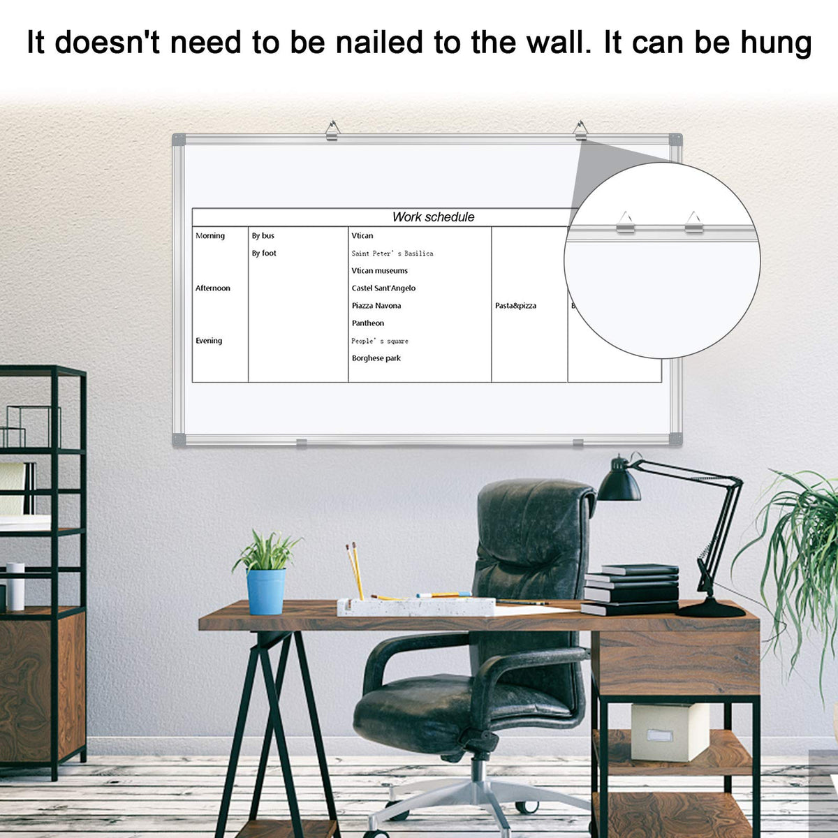 H-Qprobd White Board 36" x 24" Dry Erase Board for Wall Whiteboard 3' x 2' (2 Pack) Magnetic Presentation Board with Long Pen Tray, Wall-Mounted White Boards for Home, Office and School