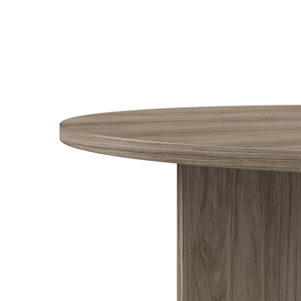 Bush Business Furniture 42-inch Round Conference Table with Wood Base, Circular Meeting Room Desk for 4 Users, Modern Hickory