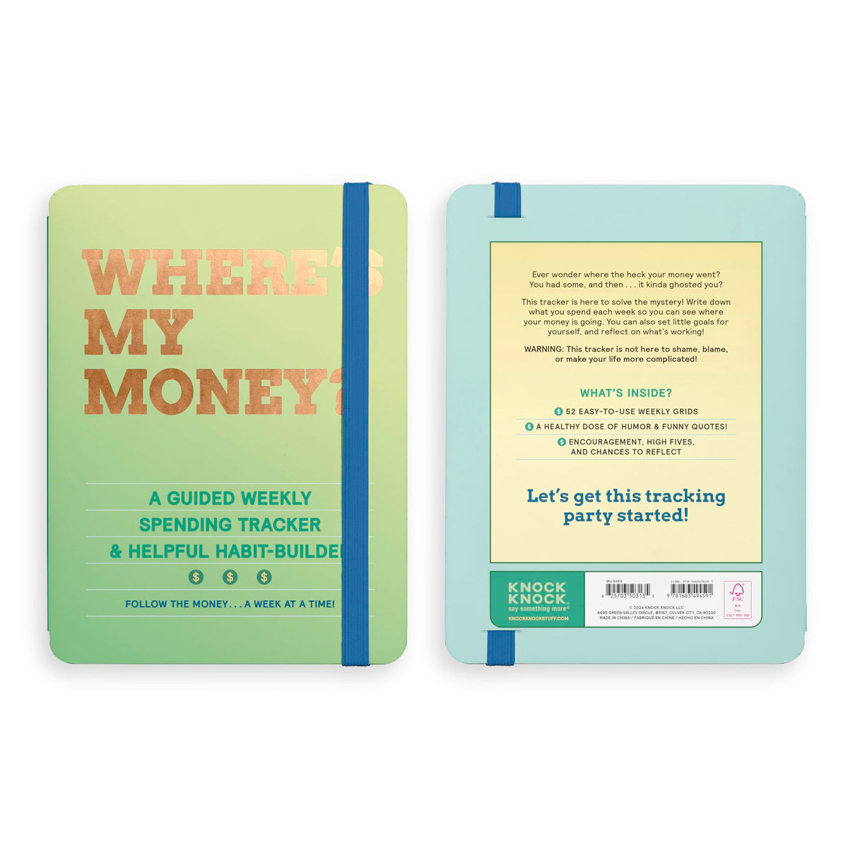 Where's My Money Habit Tracker Journal (Knock Knock Habit Tracker Journals)