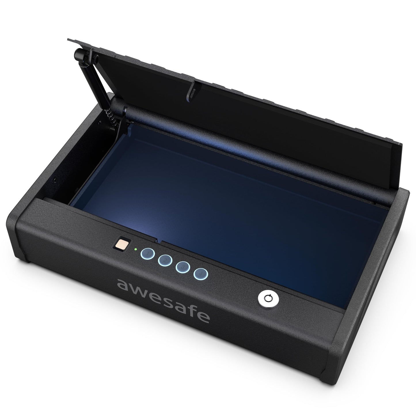 awesafe Biometric Gun Safe for Pistol, 3 Ways Quick Access with Fingerprint Digital PIN Key, Portable Handgun Safe for Nightstand Bedside Cloakroom Living Room (XL Biometric Gun Safe with Fingerprint)