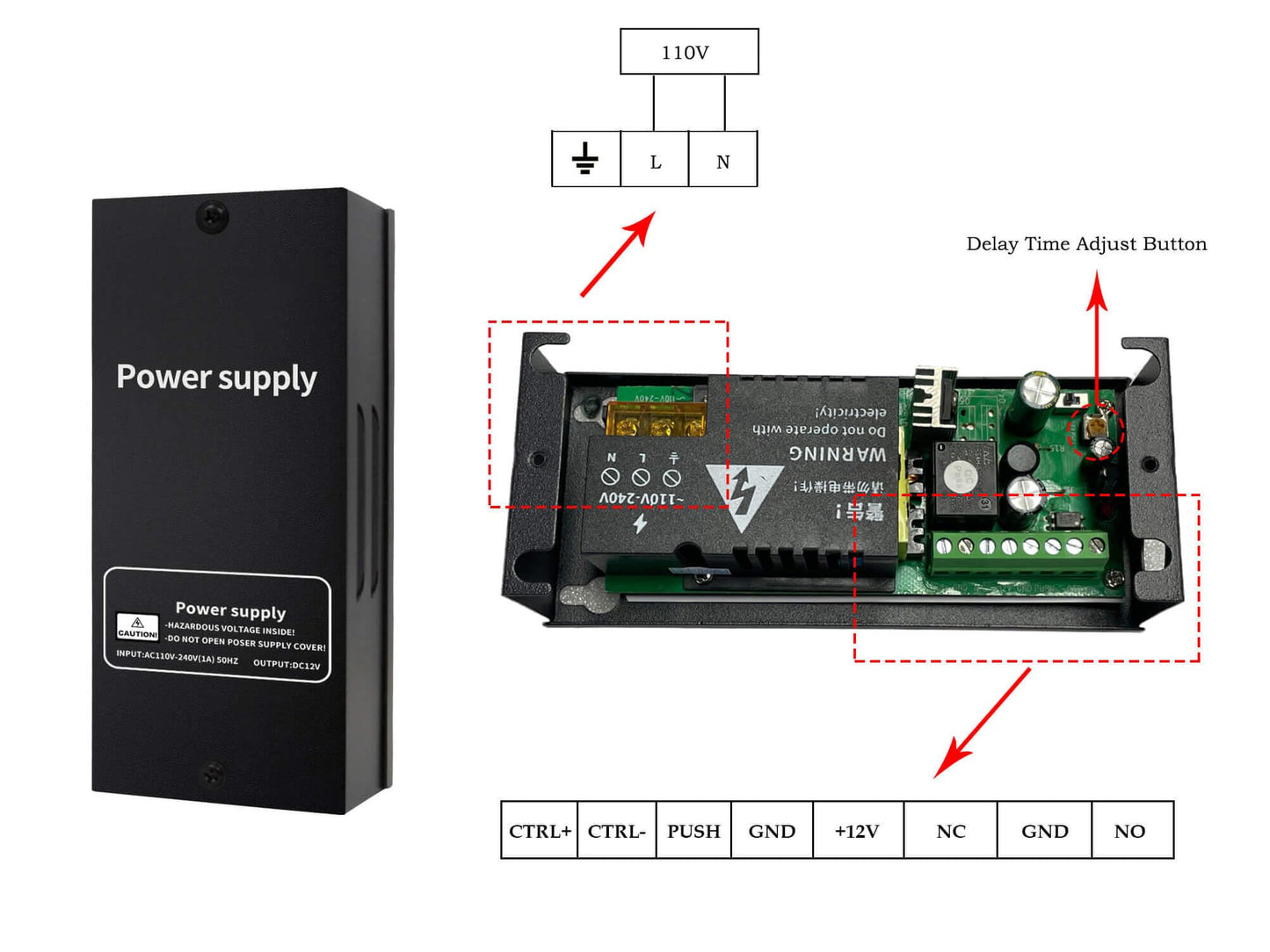 Door Access Control System 1200lbs Magnetic Lock Kit with ZL Bracket 4 Remote Controls Stainless Steel Exit Button