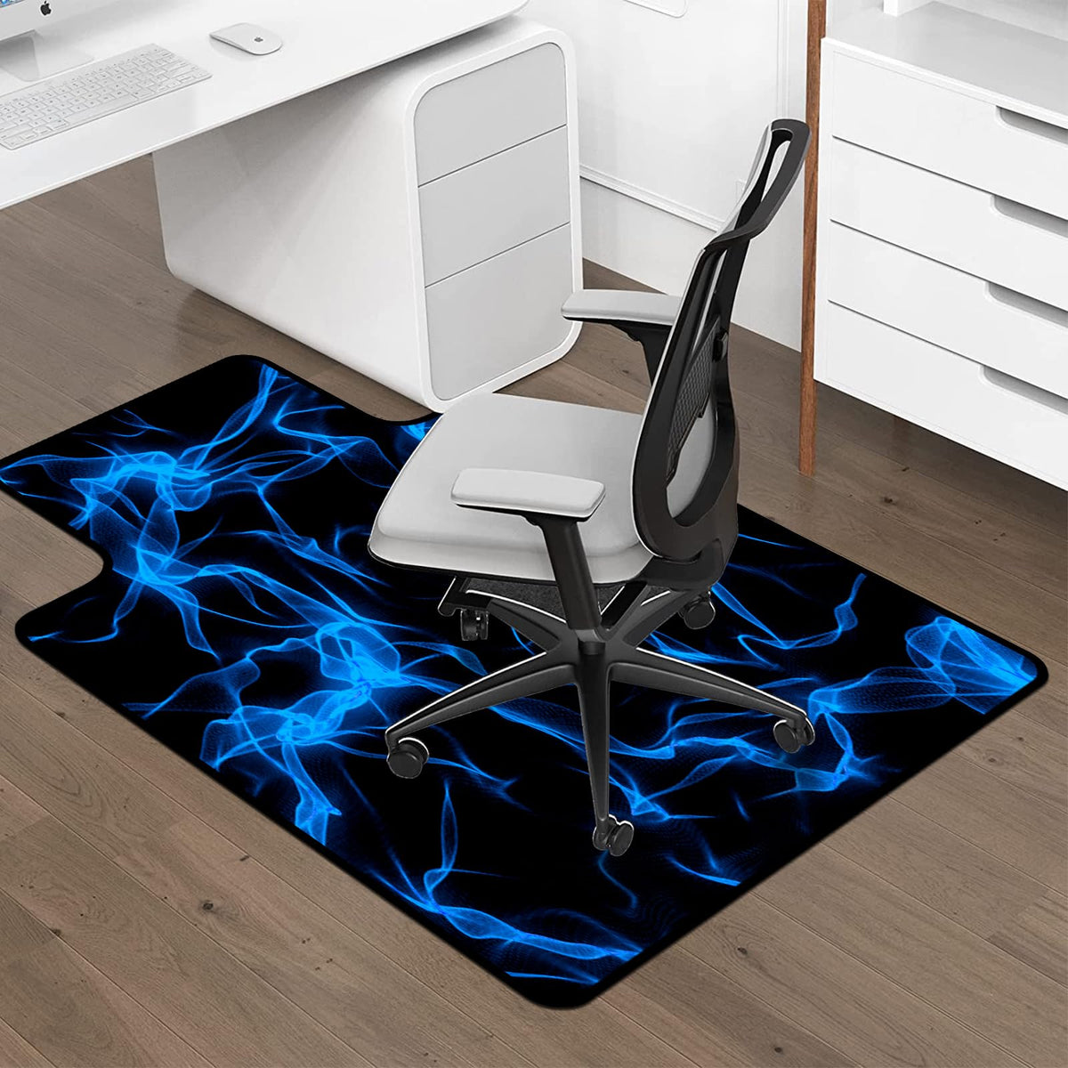 Keepcute Gaming Chair Mat for Hardwood Floor and Carpet - Anti-Slip Office Desk Mat, Floor Protector for Computer and Gaming Room 36"x48"