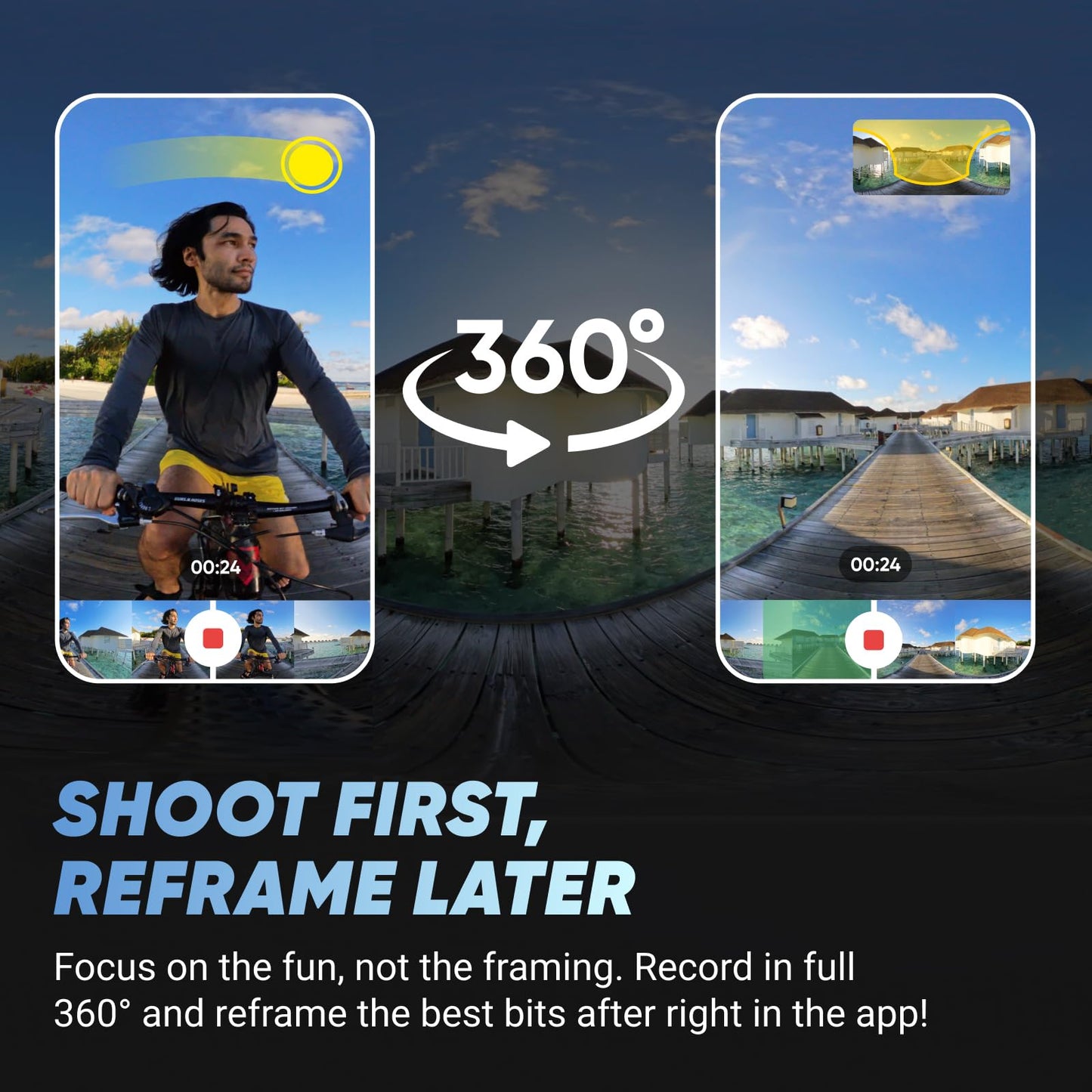 Insta360 X4 Creator Bundle - 8K Waterproof 360 Action Camera, 4K Wide-Angle Video, Invisible Selfie Stick, Removable Lens Guards, 135 Min Battery Life, AI Editing, Stabilization, for Sports, Travel
