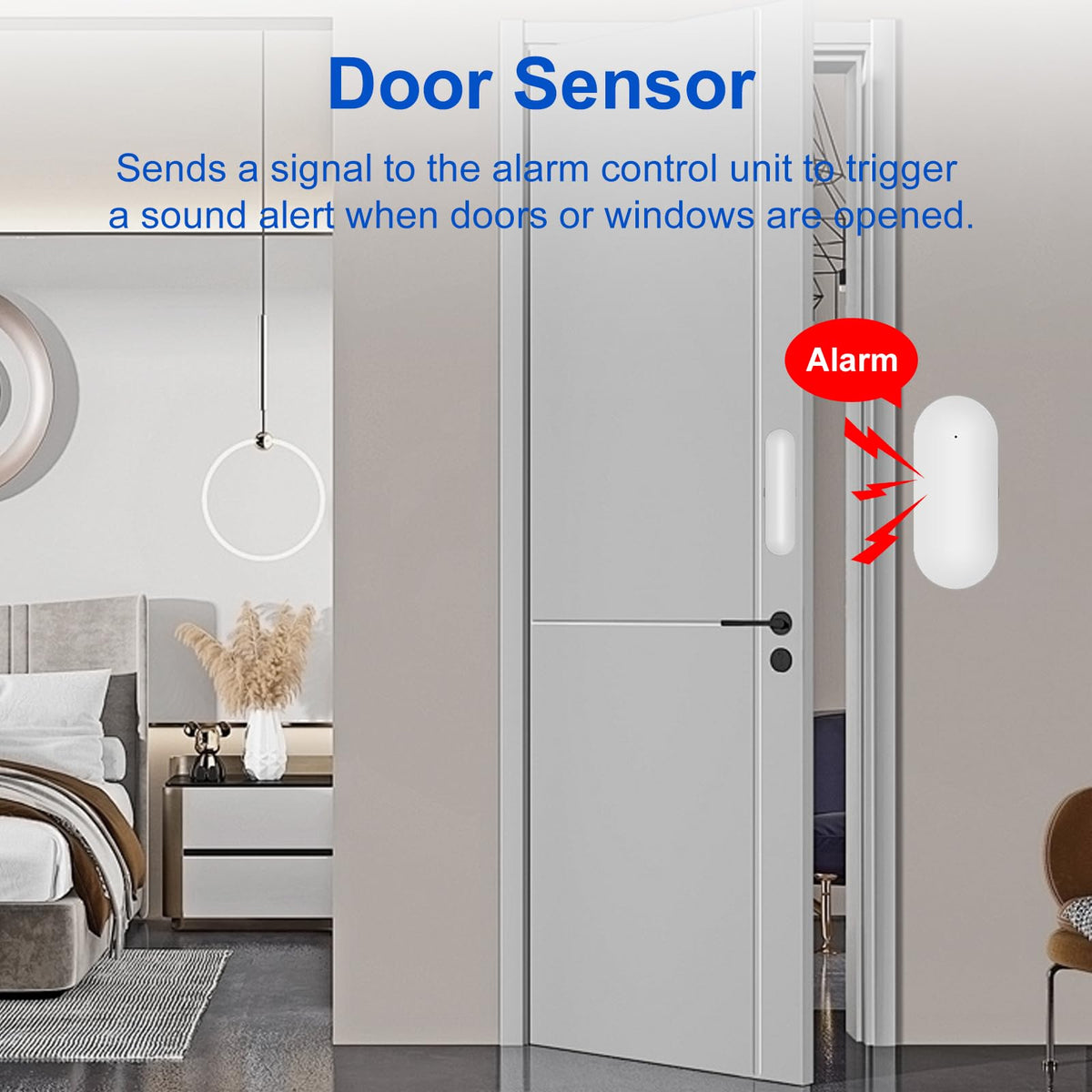 WiFi Wireless Alarm System for Home Security - 24/7 Protection Smart Home Devices 4.3" Touch Screen, GSM/4G+WiFi, App Instant Alerts, No Monthly Fee, Alexa Compatible for Villa, Kids Safety (24 pcs)