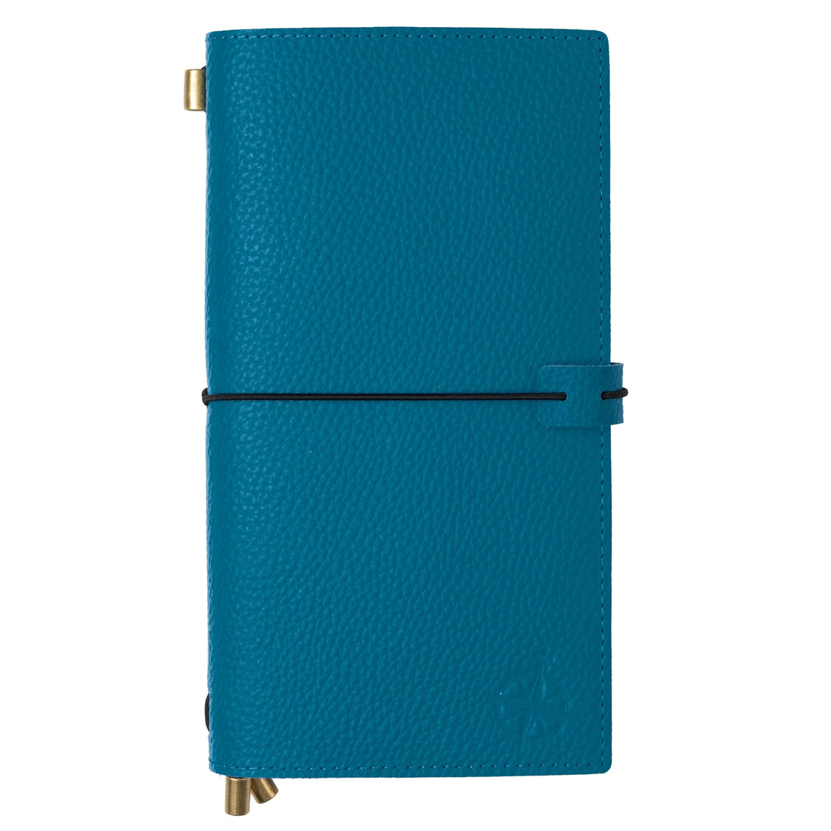 WANDERINGS Regular Size Travelers Notebook with Pockets - 4.5"x8.5" / 11.5cm x 22cm - Refillable Travelers Journal - A Beautifully Handcrafted Leather Journal in Artichoke, 100 GSM Blank Inserts