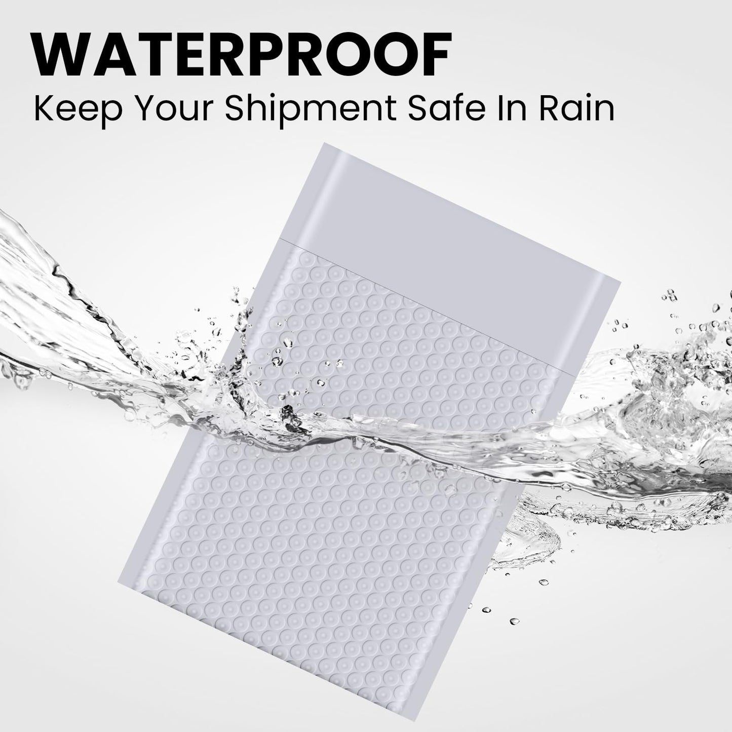 skardeco Bubble Mailers 6x10inch 100Pack Grey Bubble Mailers Self-Seal Padded Mailing Envelopes Bubble Opaque Padded Mailer for Small Businesses to Package and Mail Jewelry Cosmetics#0（white，grey）