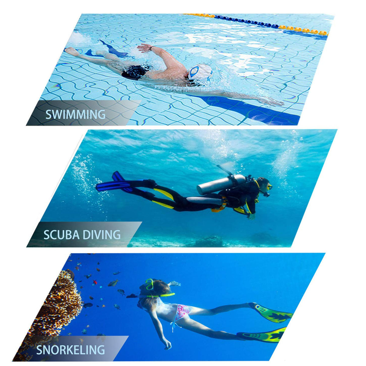 Snorkel mask Snorkeling Set for Adults and Youth, Diving mask and Full Dry Snorkel Swim Googles is Suitable for Snorkeling, Dive Scuba Diving, Swimming (Black+Pink（2 Set）)