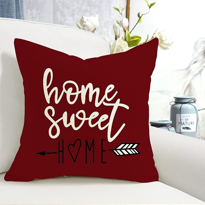 YCOLL Christmas Pillow Covers 20x20 Set of 4, Modern Sofa Throw Pillow Cover