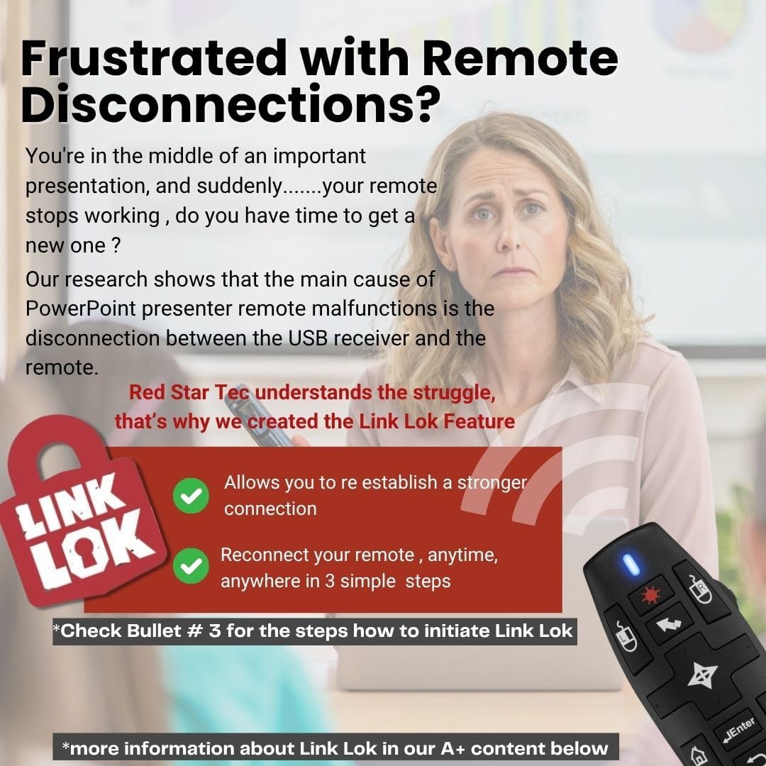 PR-820 Presentation Clicker for Mac – Smartboard Remote PowerPoint Clicker with Laser Pointer & Air Mouse, Compatible with Keynote, Google Slides, MacBook & PC