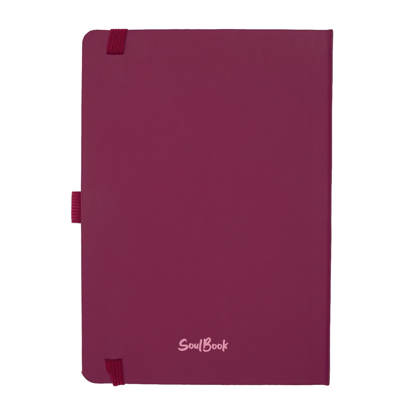 Soulbook - Notebook Hardcover Medium A5, 176 Dotted Pages Journal with Pen Loop, Fuchsia