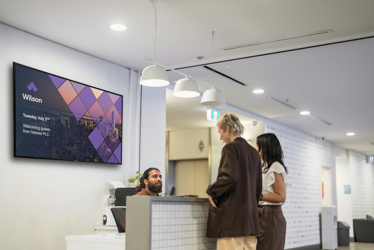 Promethean ActivPanelD 55" Commercial Digital Display, 4K UHD Non-Touch Digital Signage Screen for Announcements, Offices, Schools & Retail, Wall Mount Included, 3-Year Onsite Support
