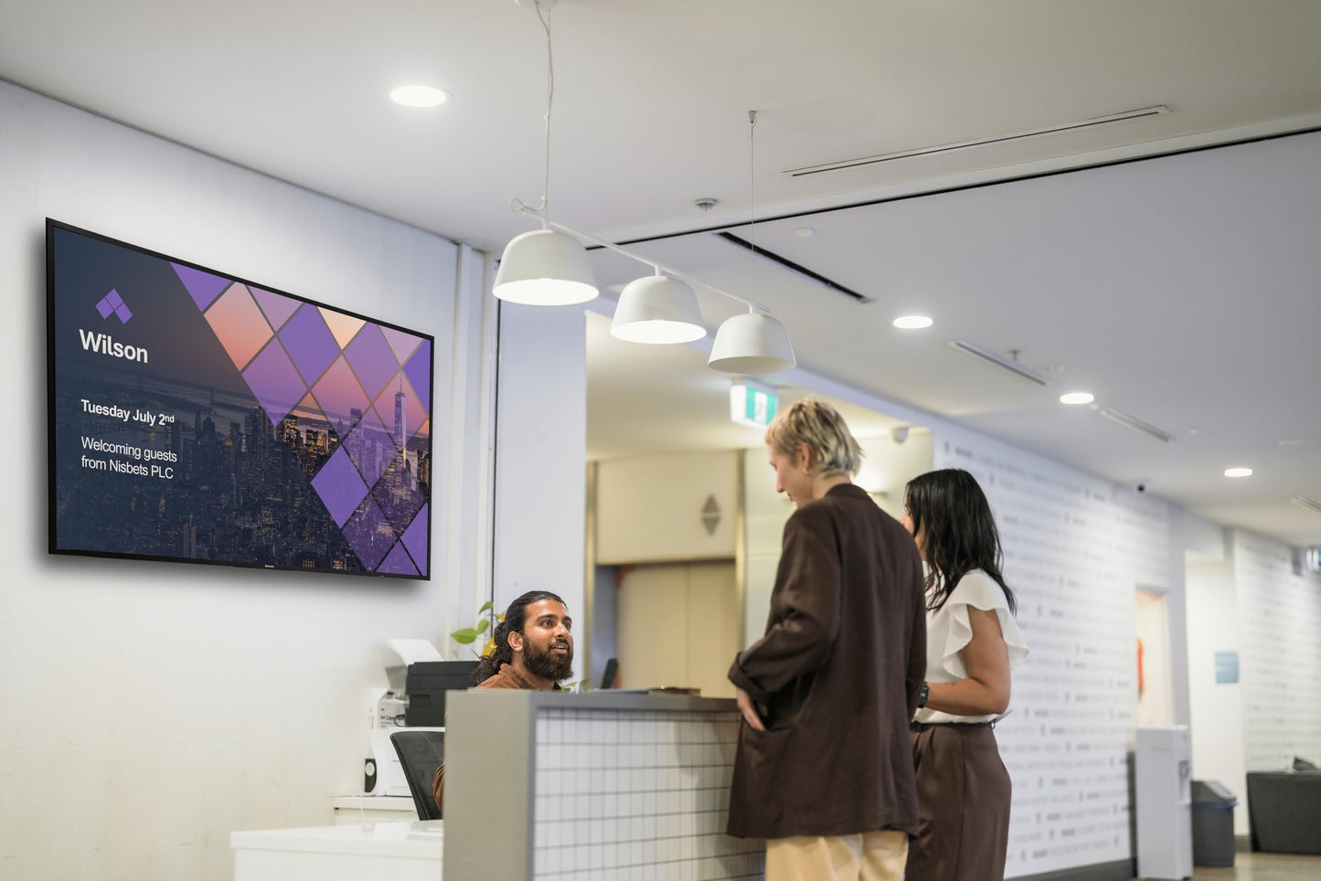 Promethean ActivPanelD 65" Commercial Digital Display, 4K UHD Non-Touch Digital Signage Screen for Announcements, Offices, Schools & Retail, Wall Mount Included, 3-Year Onsite Support