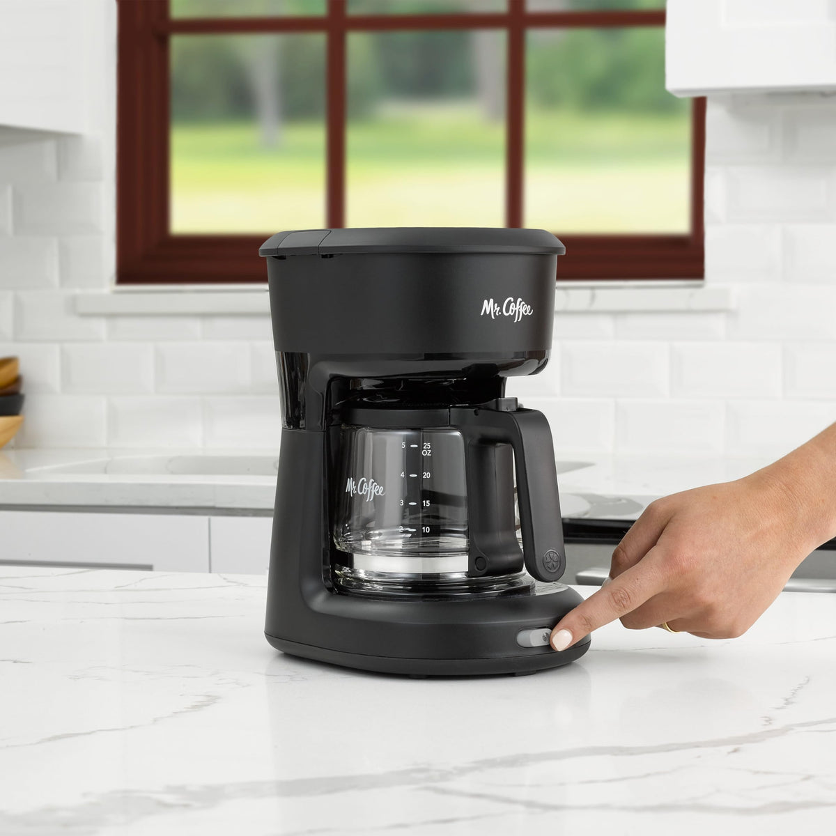 Mr. Coffee® 5-Cup Mini Brew Switch Coffee Maker, Black