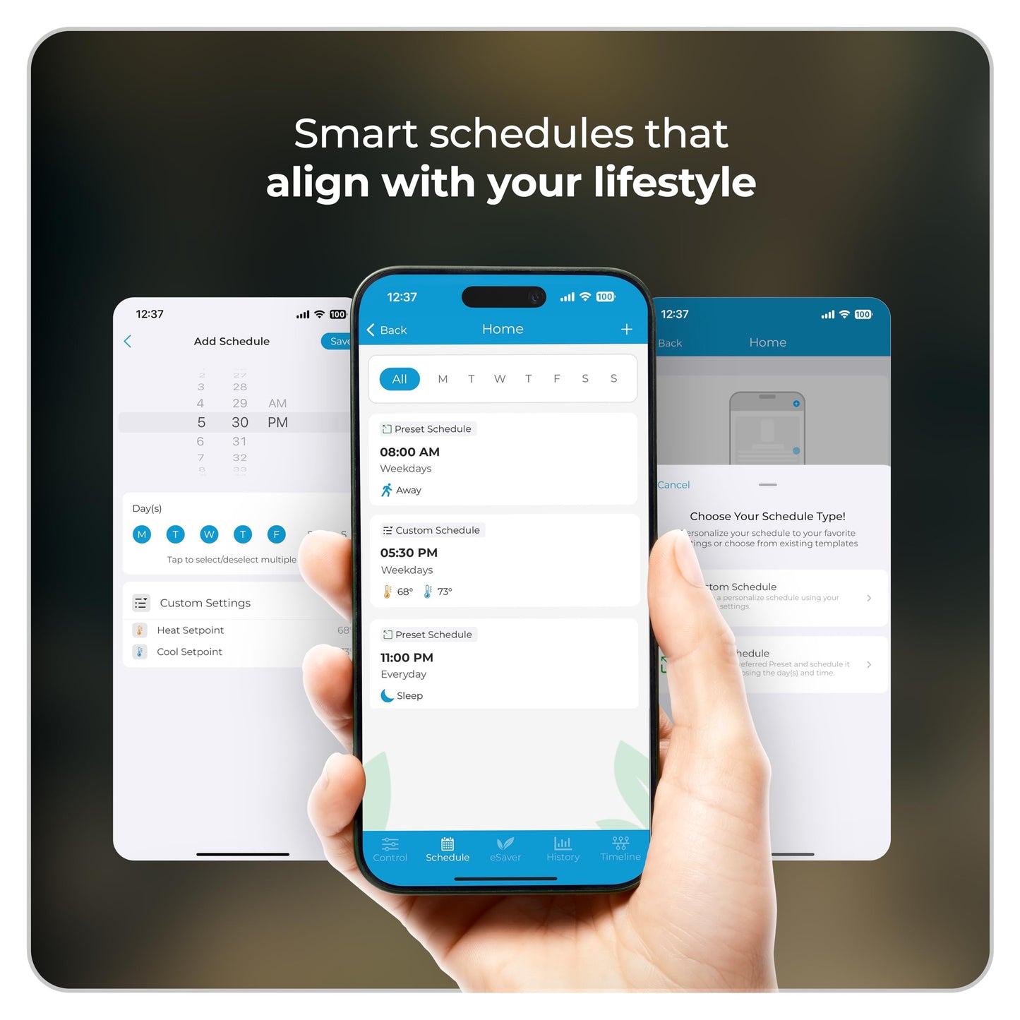Cielo Smart Thermostat Eco (for Central HVAC) | Energy Star Certified | Supports Conventional Systems up to (2H/2C) & Heat Pumps (4H/2C) | Free C-Wire Adapter | NOT for Mini Split Systems | Black