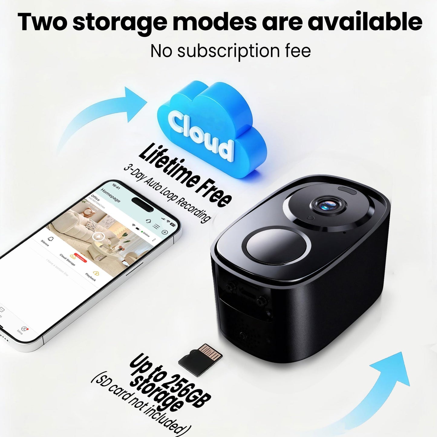 2026 Enhanced 2K UHD Security Cameras Wireless Outdoor – Free Cloud & SD Storage, Dual-Band WiFi 2.4G/5G, Full-Color Night Vision, 6-Month Battery, Motion Alerts, IP66 Weatherproof, 2-Way Talk