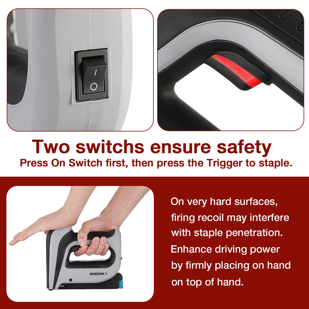 Arrow Cordless Staple Gun Kit, Electric Stapler with 3750 Pieces T50 1/4", 3/8", 1/2" Staples, for Upholstery Professional and DIY Projects, T50DCD