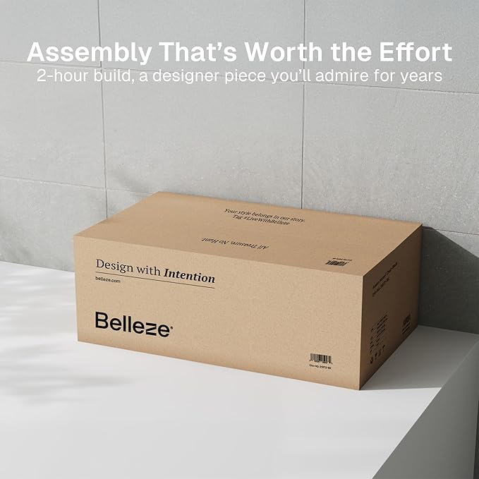 BELLEZE Set of 2 Modular Sideboard