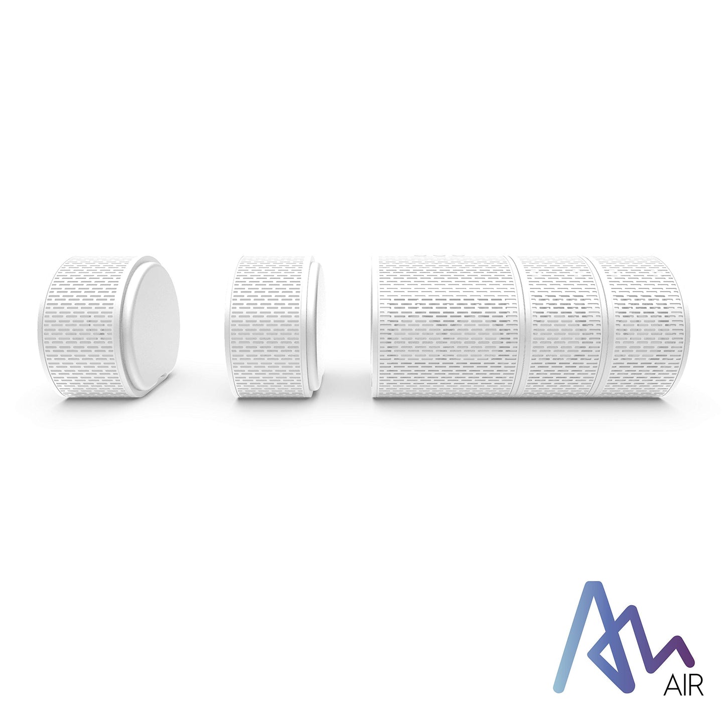 Air Audio The Worlds First Pull-Apart Wireless Bluetooth Speaker Portable Surround Sound and Multi-Room Use, White