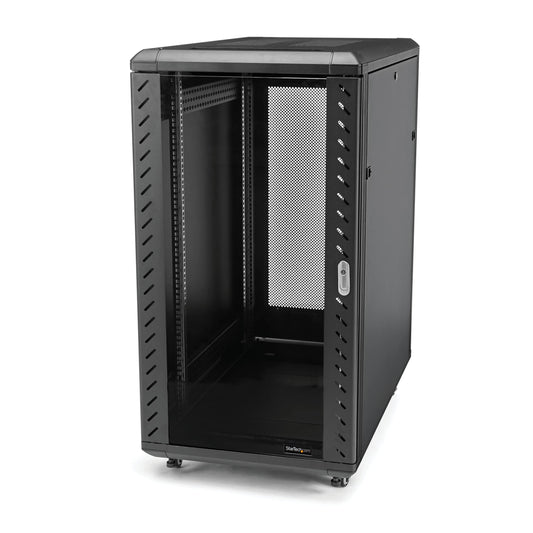 StarTech 22U Enterprise-Grade Server Rack Cabinet, 19in Enclosed 4-Post Rack with 33in (83cm) Mounting Depth and 1764lb (800kg) Weight Capacity