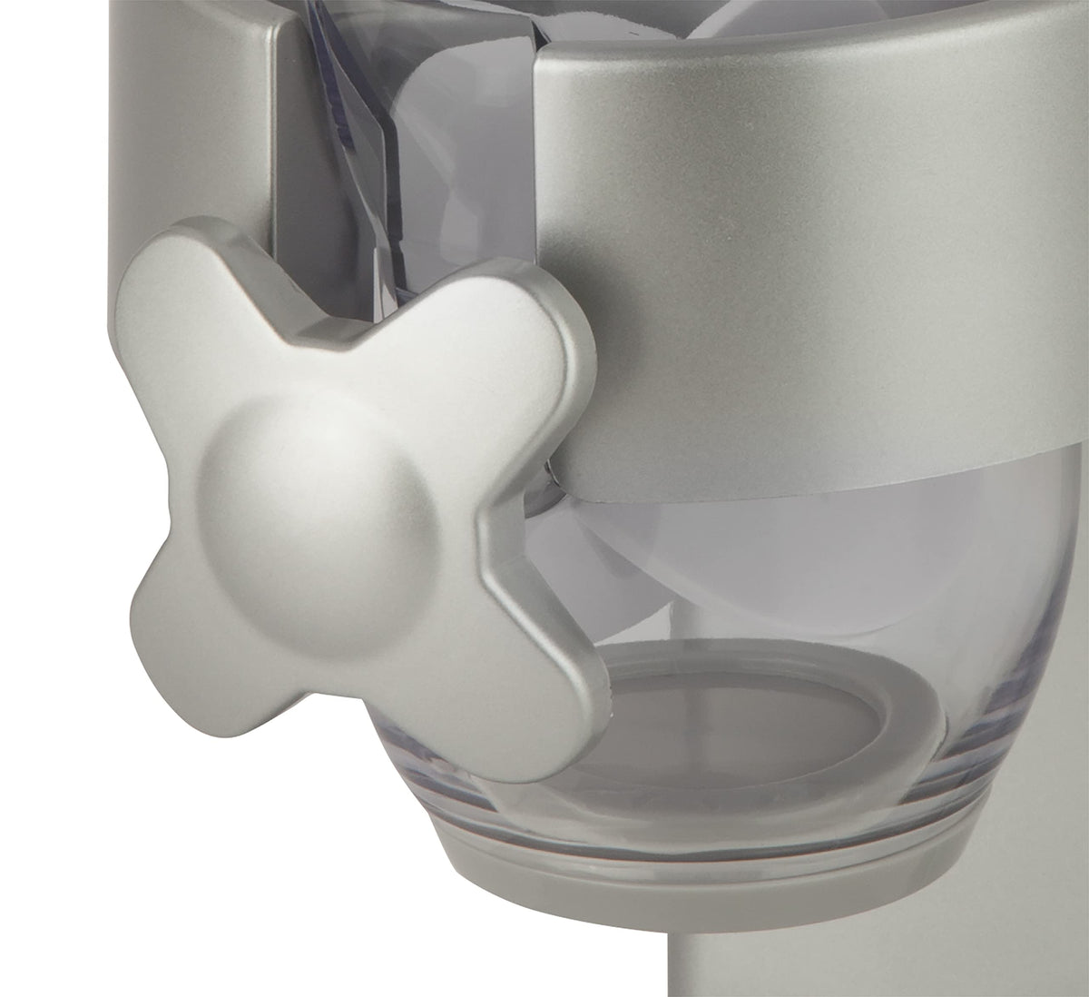 Honey-Can-Do Zevro Indispensable Single Dry Food Dispenser – Countertop Cereal Dispenser with Portion Control, 17.5 oz Capacity, Airtight BPA-Free Food Storage, Silver