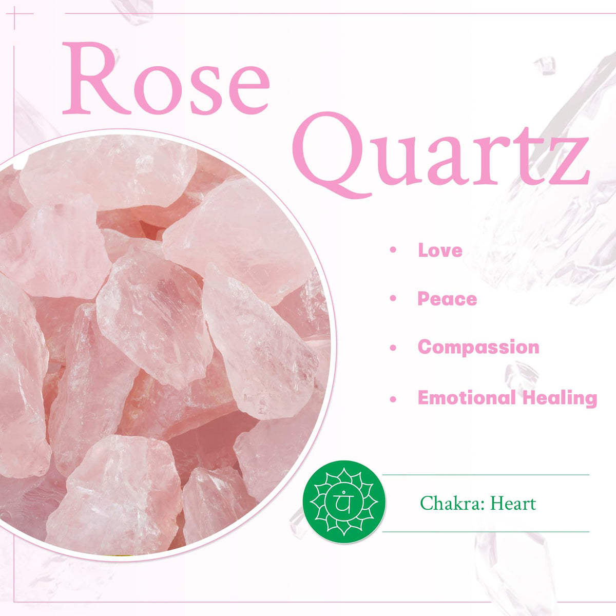 mookaitedecor Natural Rose Quartz Raw Crystal Table Card Holder, Wedding Table Name Card Holders Clips Picture Memo Note Photo Stand, Diamond Shape