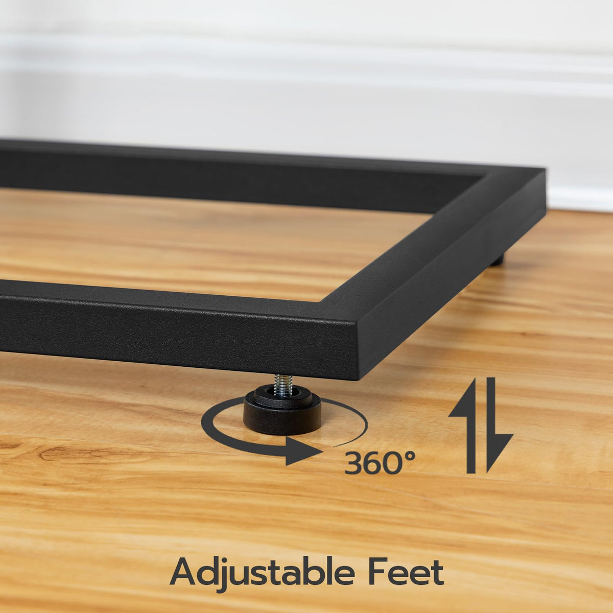 HOOBRO C Shaped Side Table with Charging Station, Foldable End Table with Fabric Bag, Sofa Couch Tray Table for Small Space in Living Room, Bedroom, Rustic Brown and Black BF30USF01
