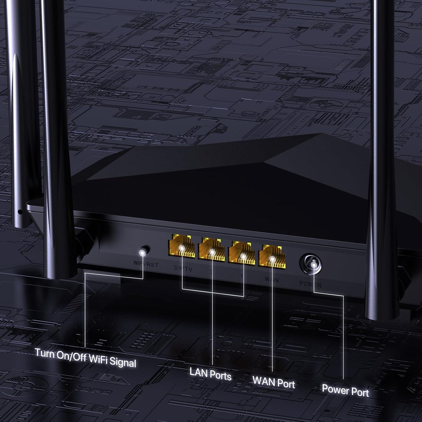 Tenda AC1200 Smart WiFi Router, High Speed Dual Band Wireless Internet Router with Smart APP, 4 x 100 Mbps Fast Ethernet Ports, Supports Guest WiFi, Access Point Mode, IPv6 and Parental Controls(AC6)