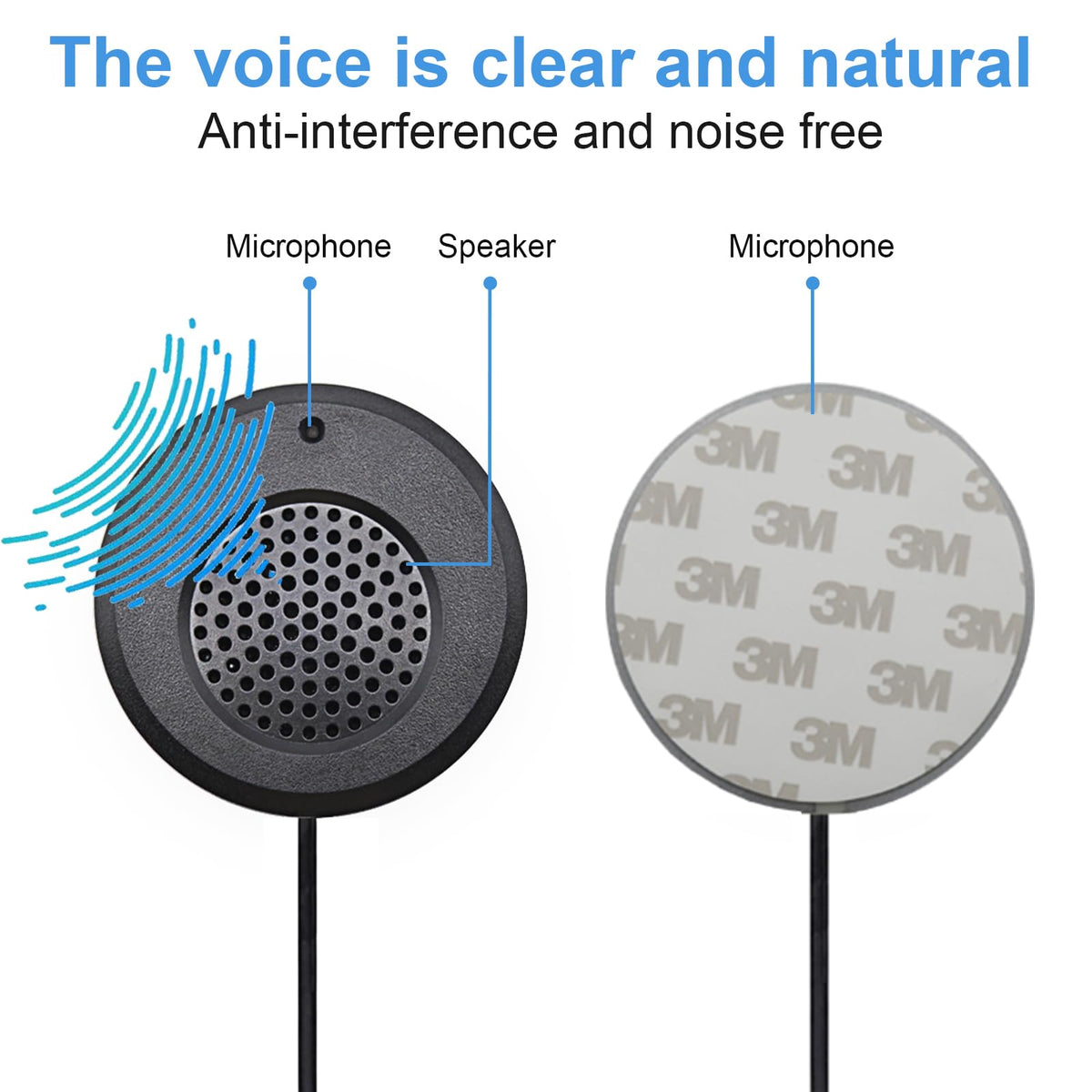CallToU Window Speaker Intercom System,Dual Way Anti-Interference Intercommunication Microphone Talk Through Glass Window,for Business,Bank,Office,Hospital,Counter,Store,Station,School and More