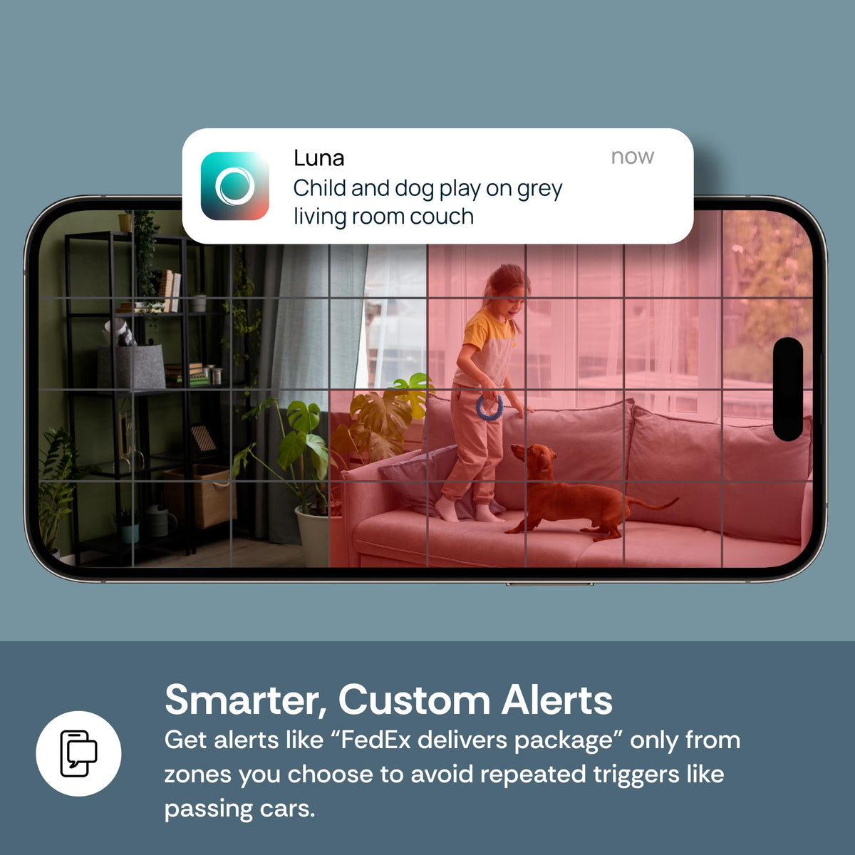 Luna 2K Indoor Cameras for Home Security, 2.4GHz & 5GHz WiFi, 360-Degree Pan-Tilt, Built-in Spotlight, Human Auto Tracking, Siren, Pet/Dog/Baby Camera with Phone app, White (2026 Upgrade Version)