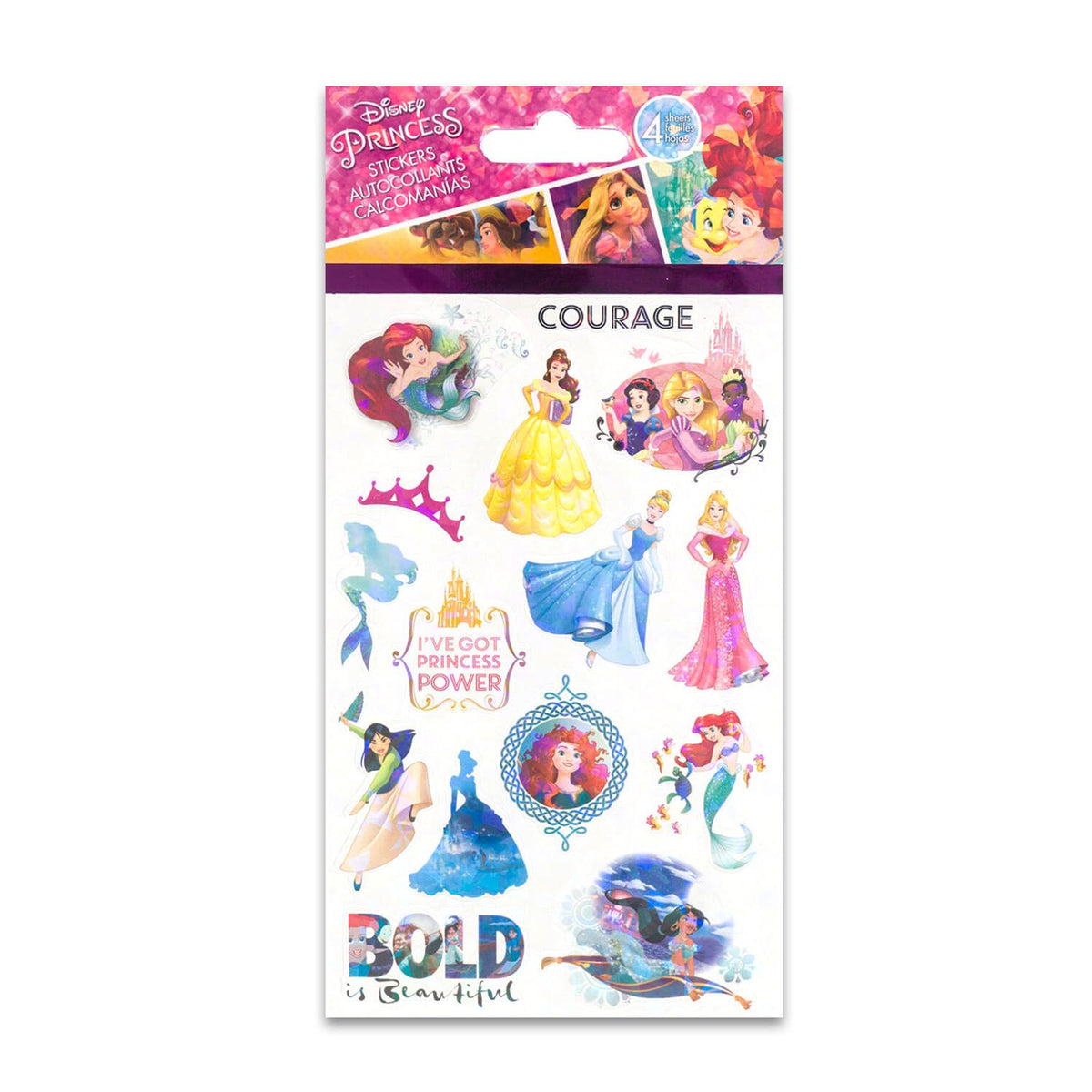 Disney Princess Backpack for Girls Kids Toddlers ~ Deluxe 16" Princess School Bag Bundle Featuing Ariel, Cinderella, Rapunzel, and More (Disney Princess School Supplies)