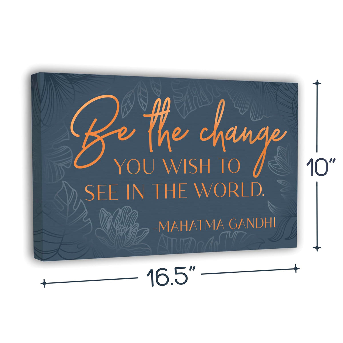 HoneyKICK Inspirational Quotes Wall Art Framed Canvas – Motivational Wall Decor for Office & Bedroom, Typography Quote, Modern Home, Office Decor for Women, Positive Black (10 x 16.5 Inch)