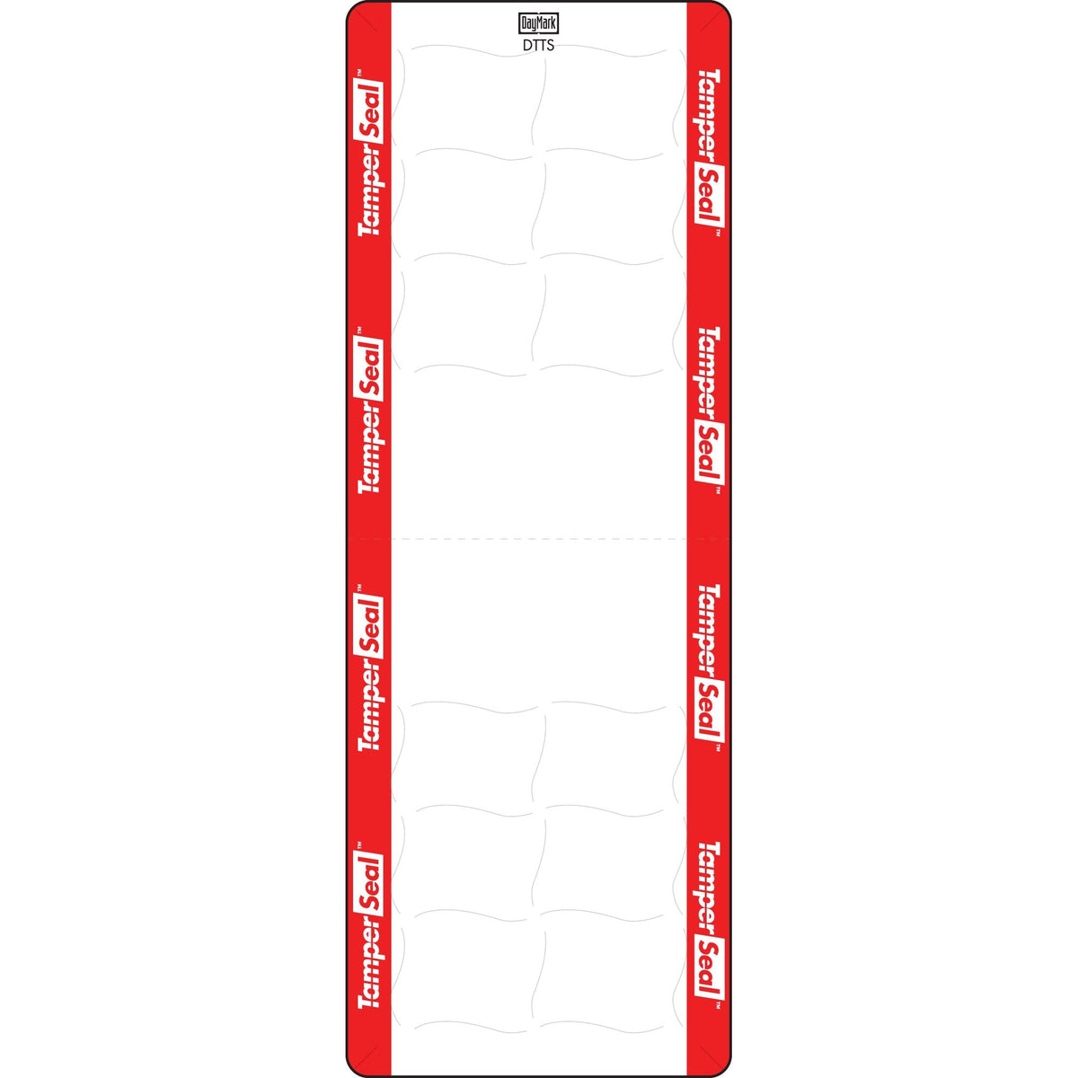 DayMark Safety Systems IT118676 Tamper-Evident Direct Thermal Label, 2.2" x 6" (Roll of 350), Red/White