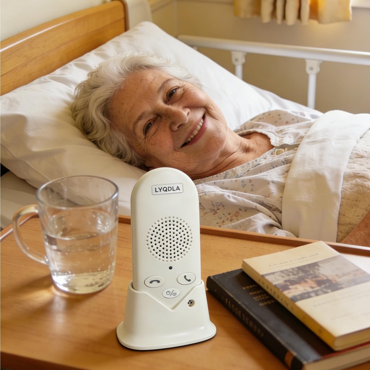 Wireless Intercom System for Home, Long Range 2-Way Voice Intercom for Room-to-Room Communication, Portable Intercoms for Seniors, Home, Office (2-Pack)