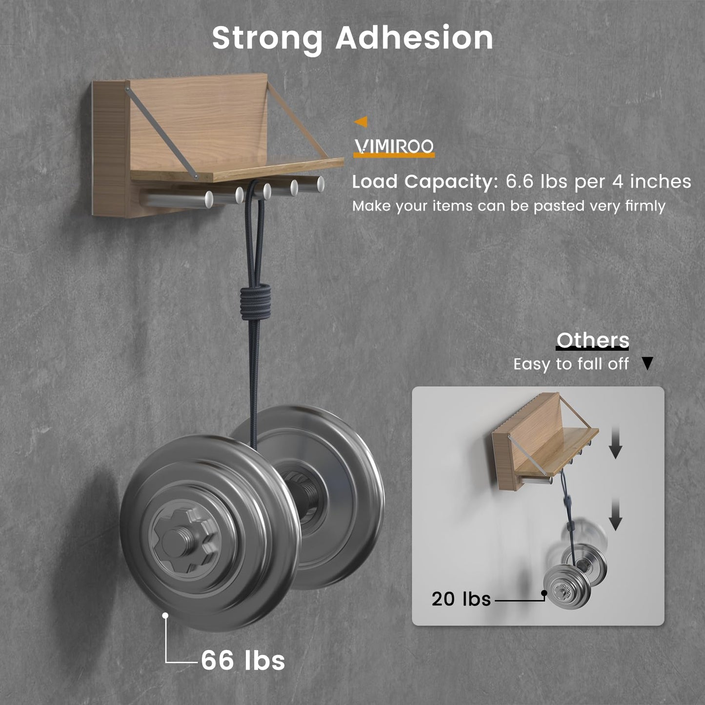 vimiroo Double Sided Tape Heavy Duty Removable 9.85FT, Extra Large Nano Transparent Adhesive Tape, Clear Mounting Tape, Adhesive Strips for Picture Hanging, Wall, Poster, Carpet