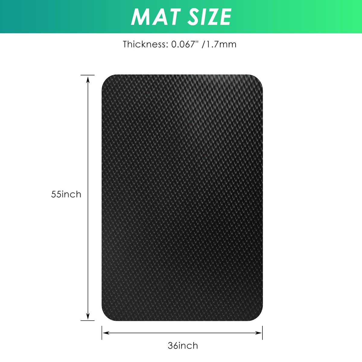 Vicwe Gaming Chair Mat for Hard Floor,36" x 55" Computer Chair Mat for Tile Floor,Anti-Slip Hard Floor Protector Rolling Chair for Office Home
